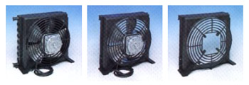 Fan cooled tubeless steel condensers
