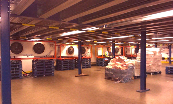 CS62W 2206 E6G Rental Cooling Fleet - Chilled warehouse at ferry terminal in Portsmouth 