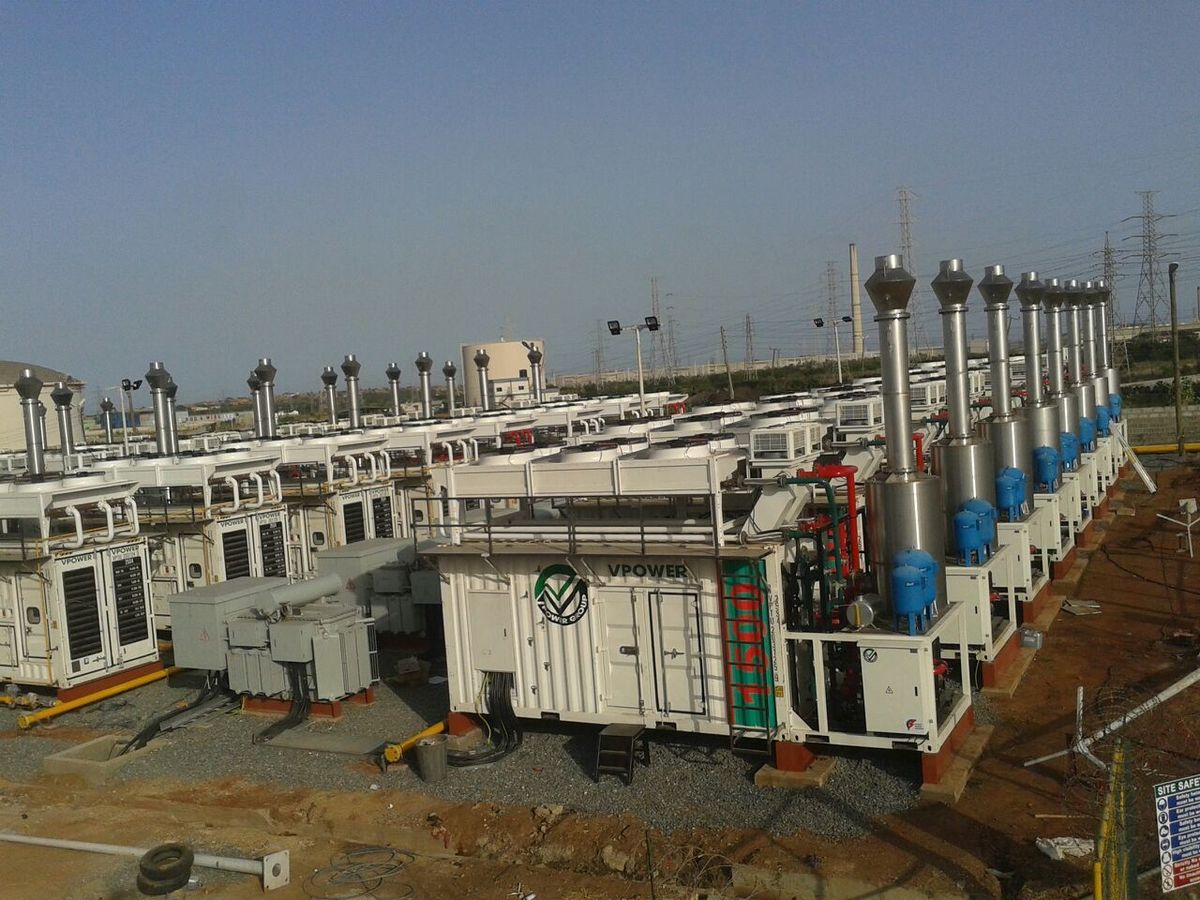 36 MTU Onsite Energy brand natural-gas-powered gensets for a gas power plant in Accra, Ghana. The 'VRA Tema Thermal Power Plant' was built and is operated by the VPower Group. <br><br>
8 sets of SAL9N 2222 C.A. 5R and 30 sets EAL9N 6222 B.A.<br>
Installed power: 45 MW 