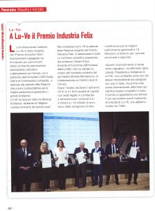  A LU-VE il Premio Industria Felix