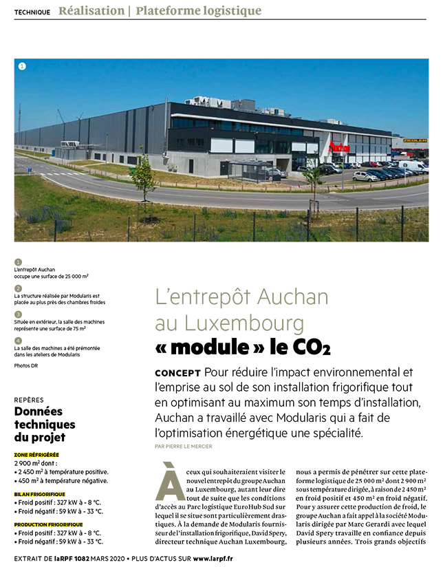 L'entrepôt Auchan au Luxembourg