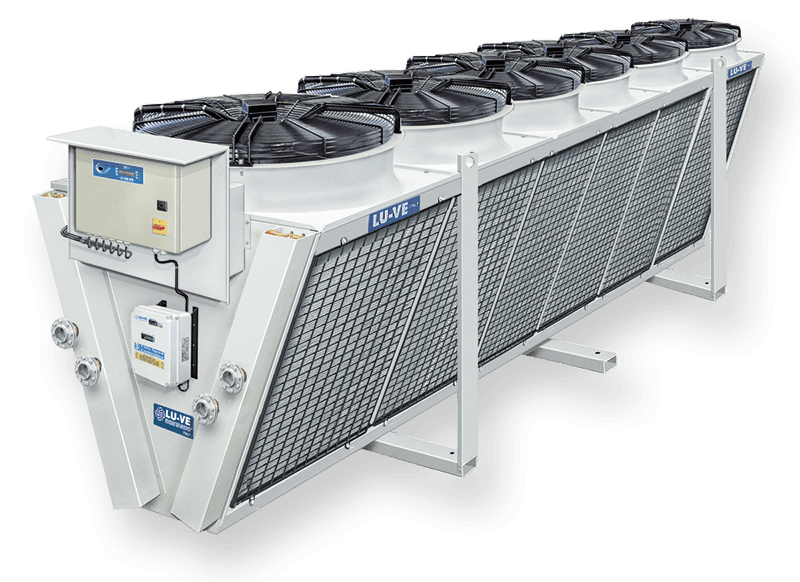 Dry coolers with single fan-row V coils XDHL